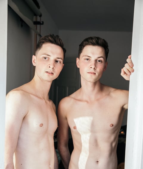 Horny Czech gay twins from Prague, double the t...